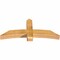 Ekena Millwork Bellingham Rough Sawn Timber Gable Bracket, Western Red Cedar, 60"W x 25"H x 6"D x 6"F, 10/12 Pitch GBW060X25X0606BEL00RWR - alternate 2